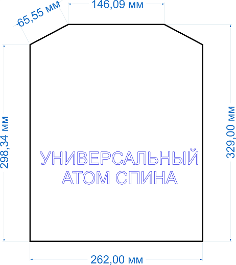 картинка СВМПЭ пакет в Спинная панель «Универсальная» от магазина gear-craft.ru